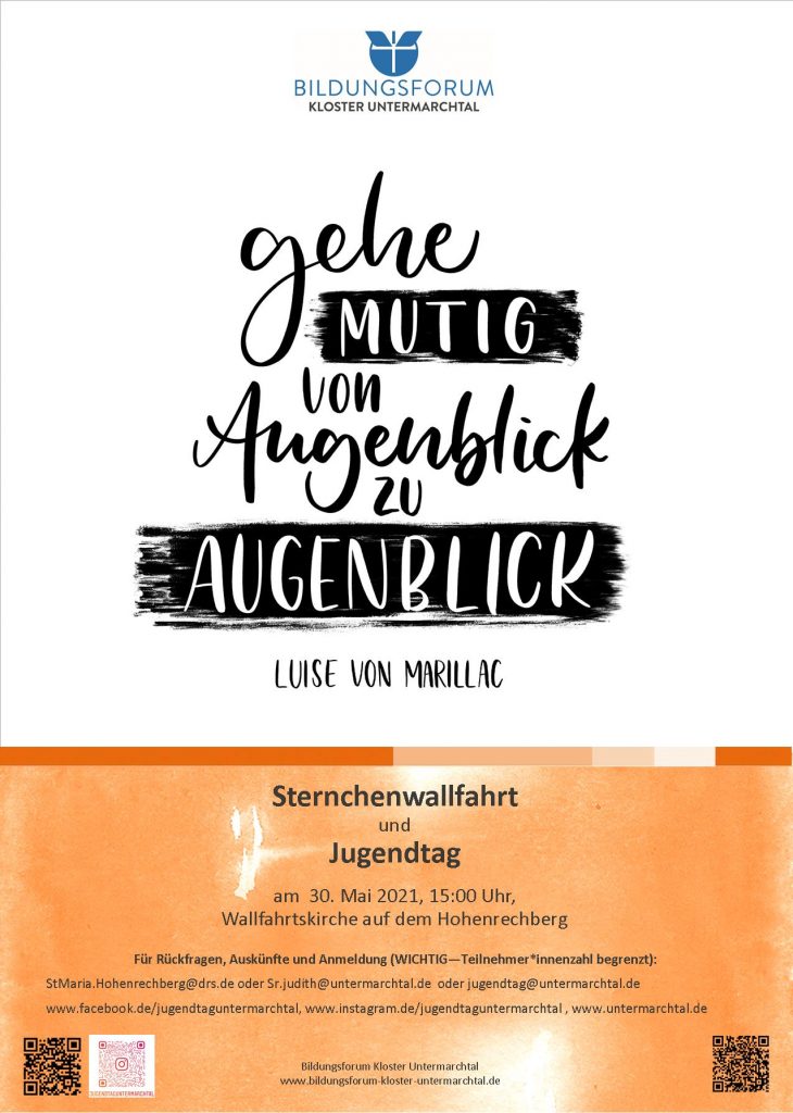 Herzliche Einladung zur  Sternchenwallfahrt und Jugendtag